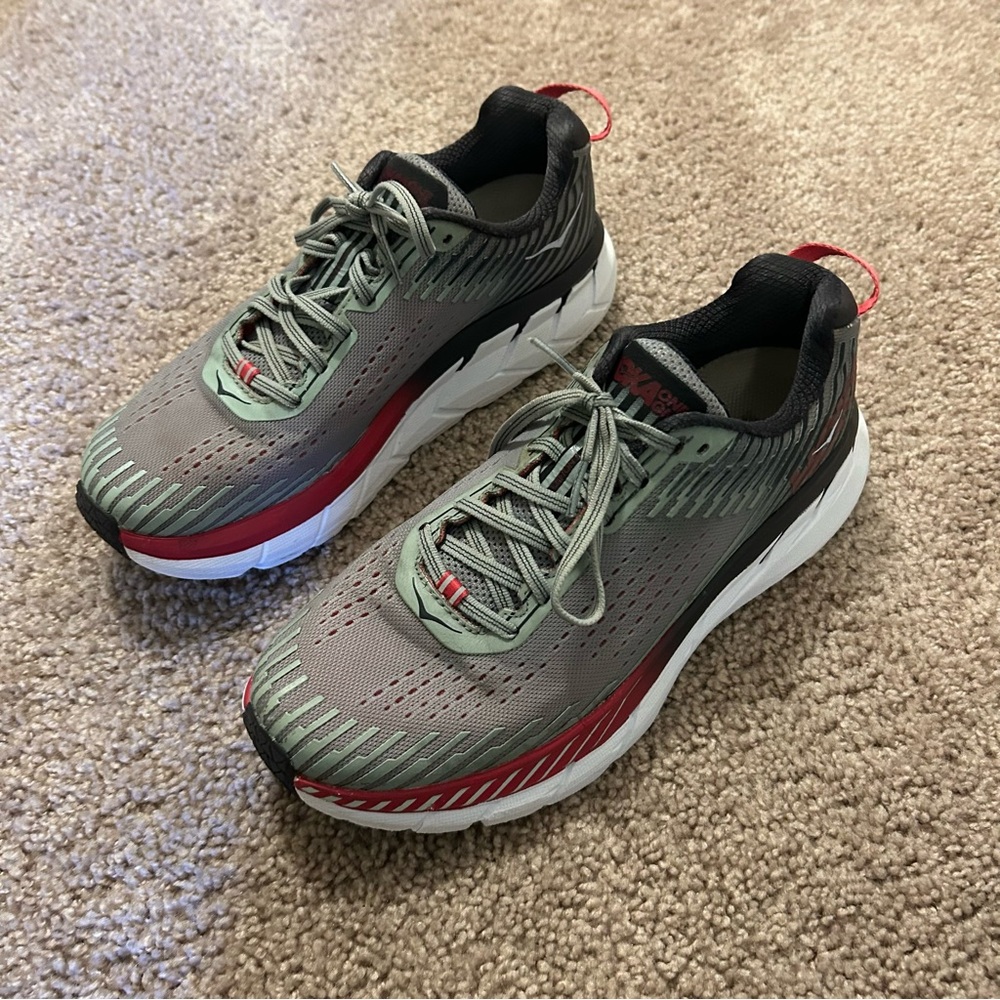 Hoka One One Clifton 5 Women’s Size 9.5 Gray Shoes